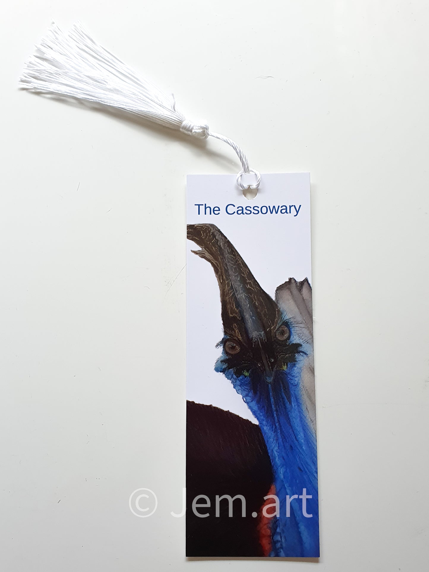 Animal Bookmarks - The Cassowary - Printed Australian Animals