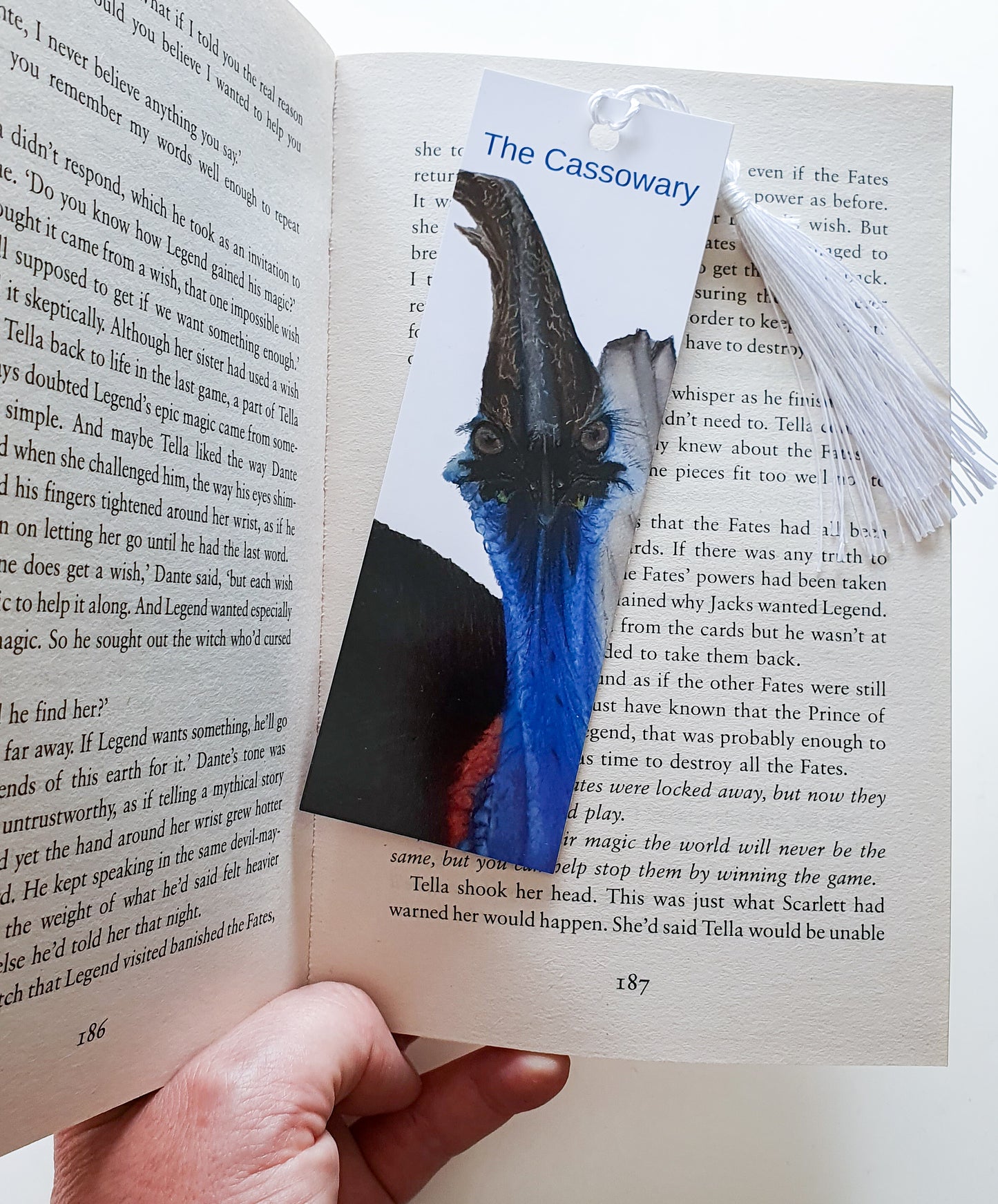 Animal Bookmarks - The Cassowary - Printed Australian Animals