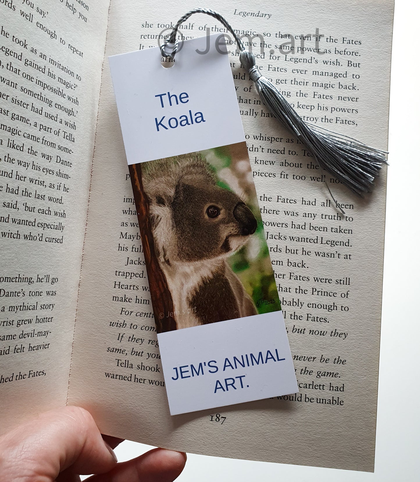 Animal Bookmarks - The Koala Bookmark - Printed Australian Animals