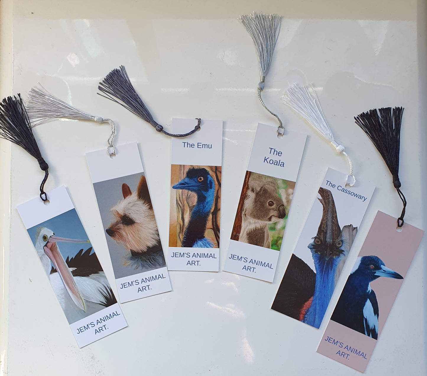 Animal Bookmarks - Magpie - Printed Australian Animals