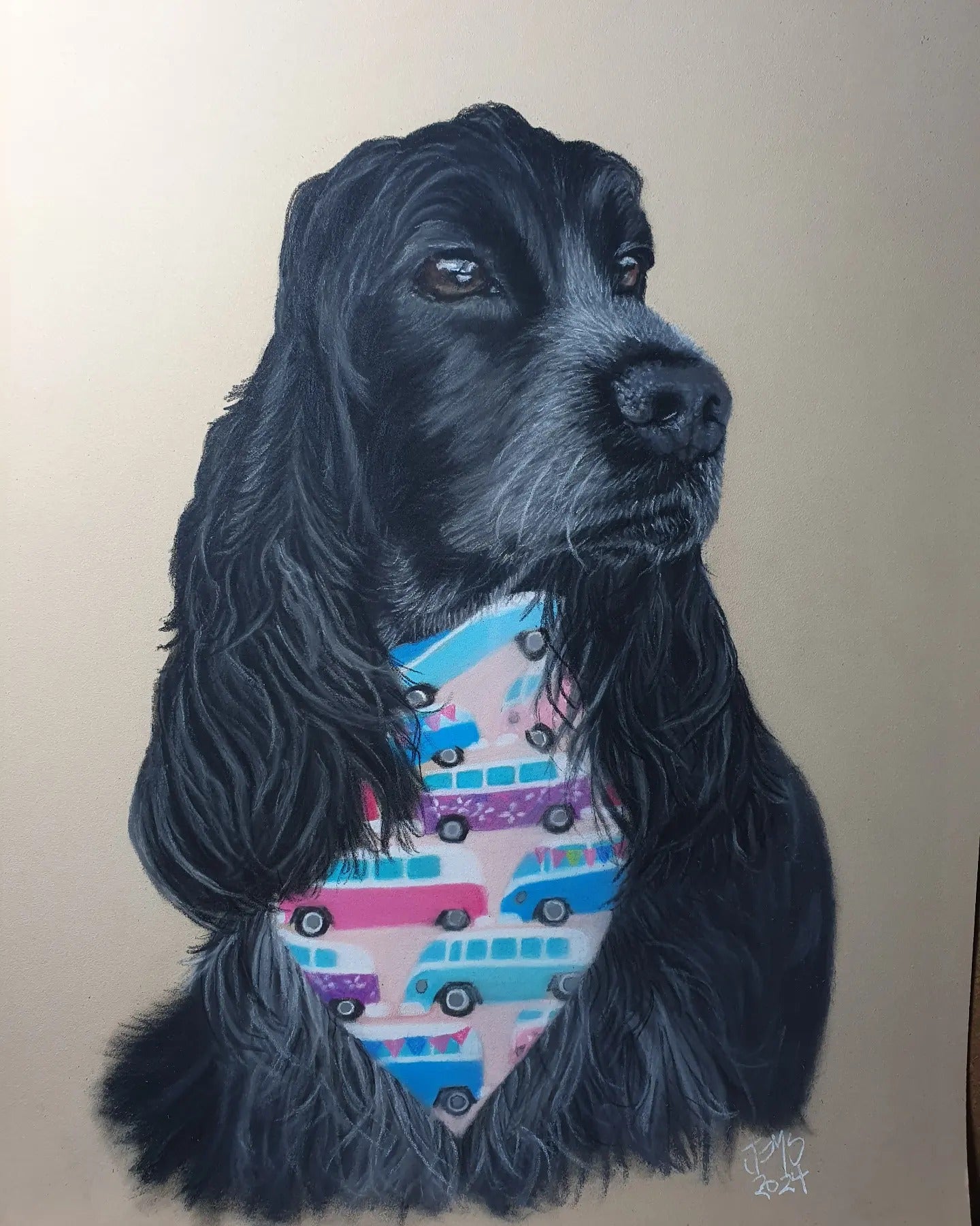 Animal Keyring- The English Cocker Spaniel - Printed