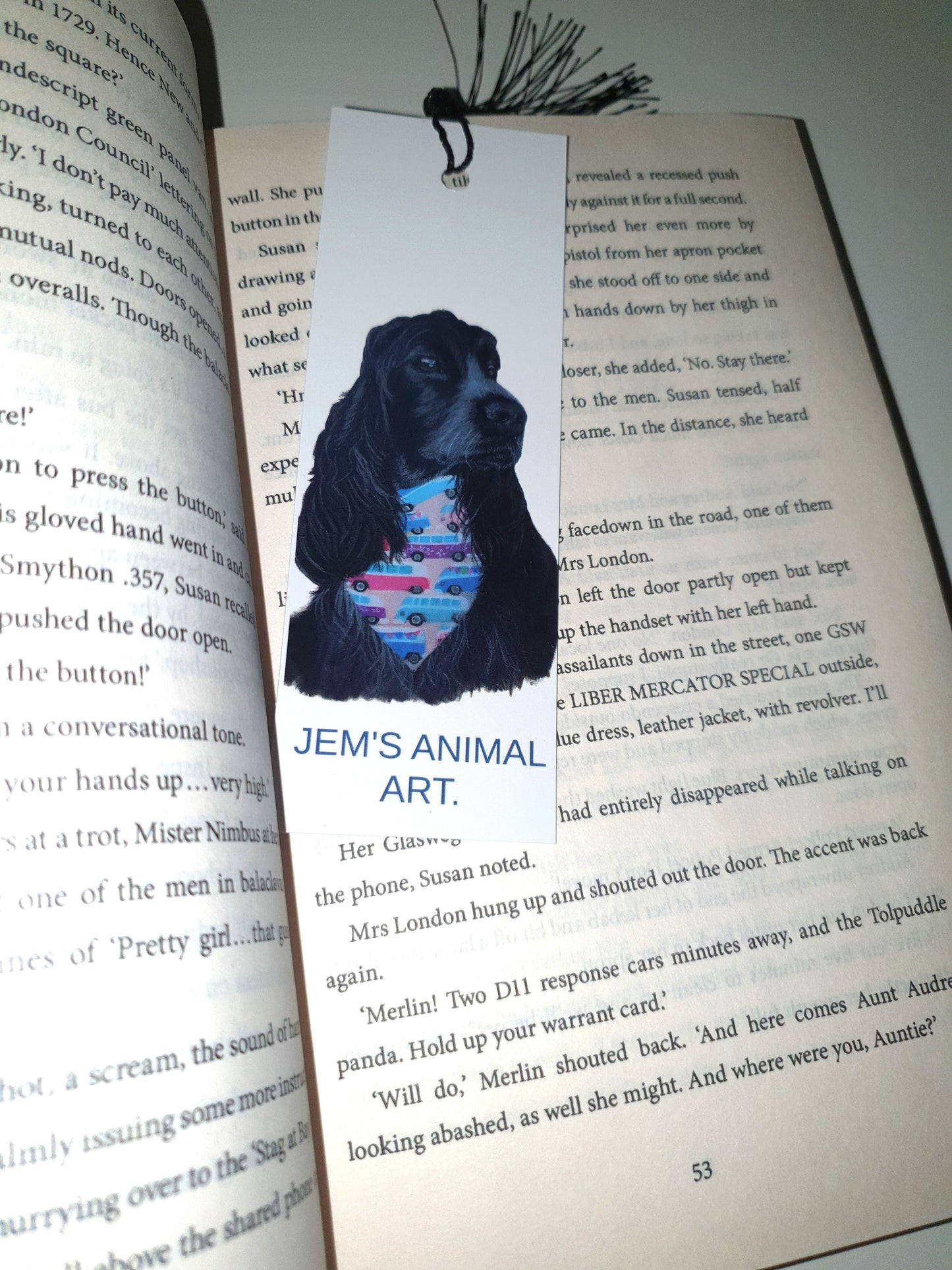 Animal Bookmarks - The English Cocker Spaniel - Printed Australian Animals