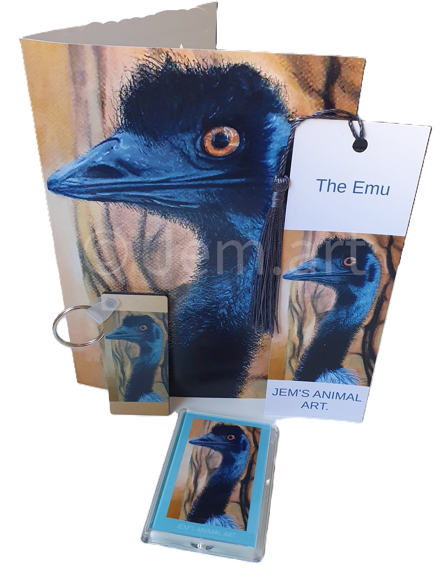 Animal Bookmarks - The Emu - Printed Australian Animals