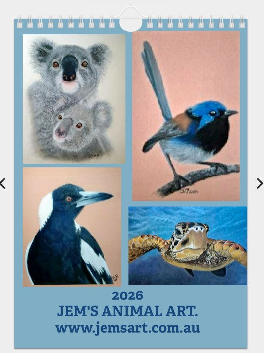 Animal Calendar - 2026 Printed Australian Animals
