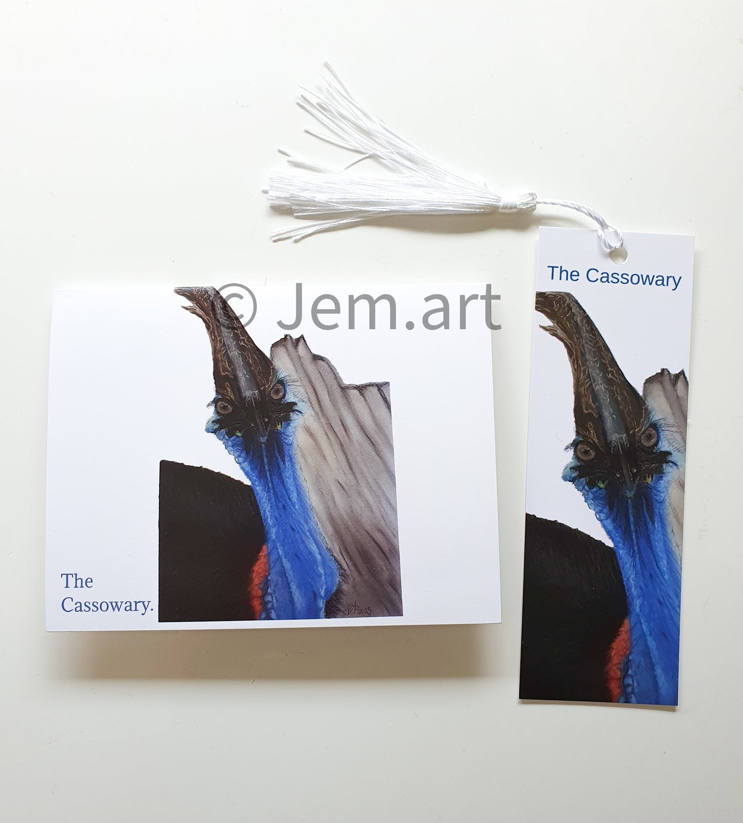 Animal Keyring- The Cassowary - Printed Australian Animals