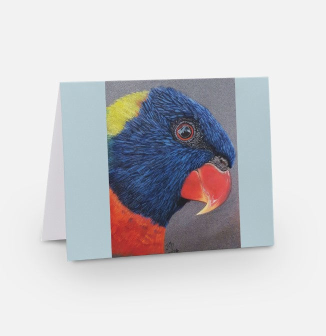 Animal Greeting Card - The Rainbow Lorikeet - Printed Australian Animals