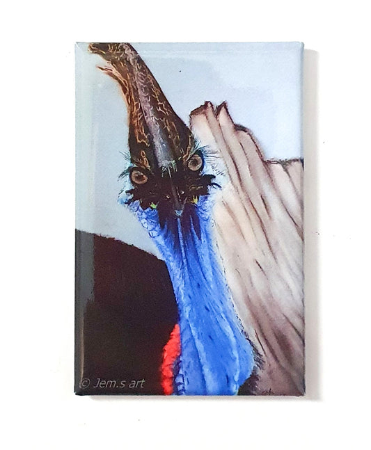 Animal Magnet - The Cassowary - Printed Australian Animals