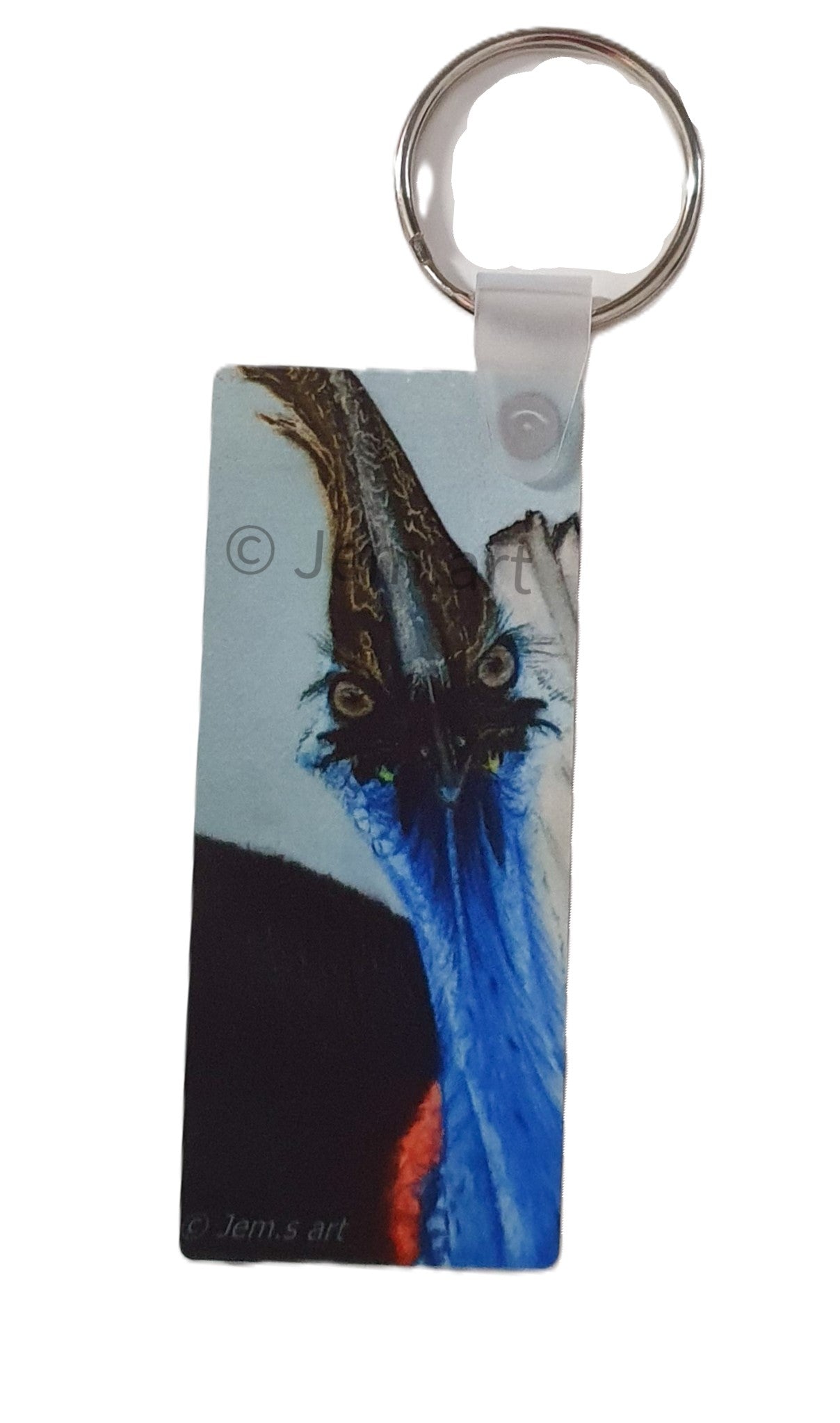 Animal Keyring- The Cassowary - Printed Australian Animals