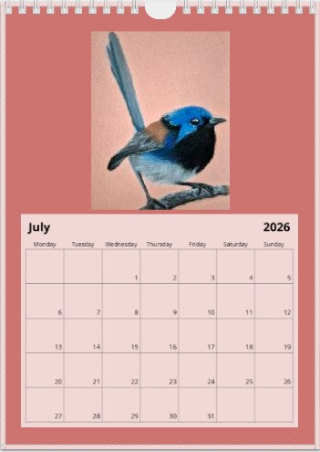 Animal Calendar - 2026 Printed Australian Animals