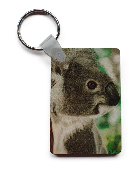 Animal Keyring- The Koala - Printed Australian Animals
